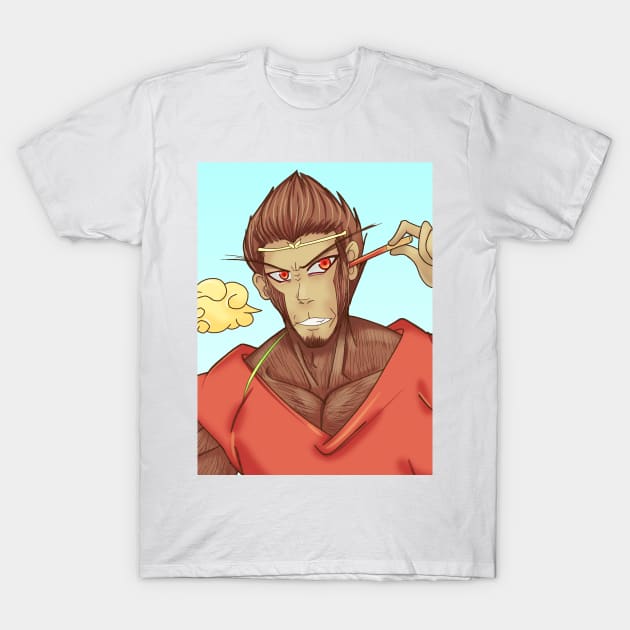 Monkey King Son Goku T-Shirt by heinlein